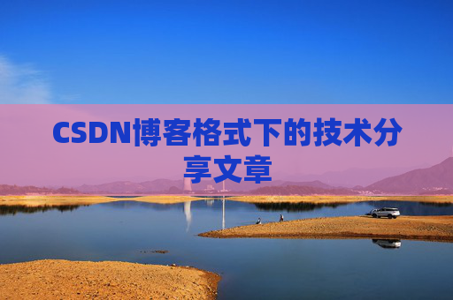 CSDN博客格式下的技术分享文章